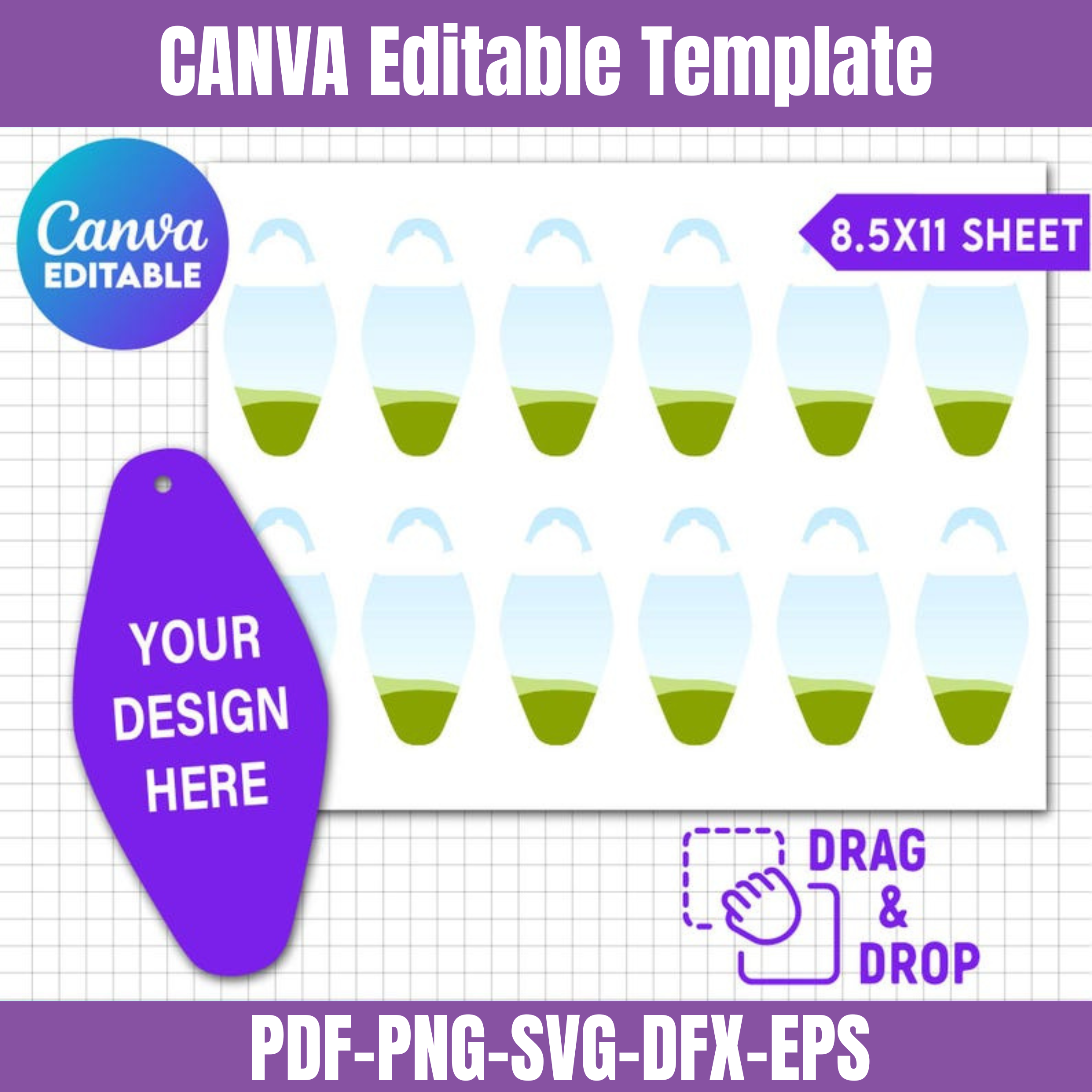 Motel Keychain Template
