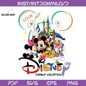 Disney Family Vacation 2026 SVG
