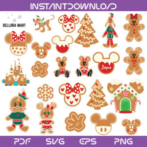 Disney Gingerbread SVG Bundle