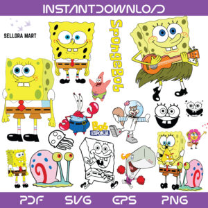 SpongeBob SquarePants SVG Bundle