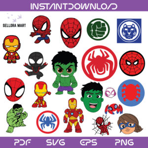 Marvel Superhero SVG Bundle