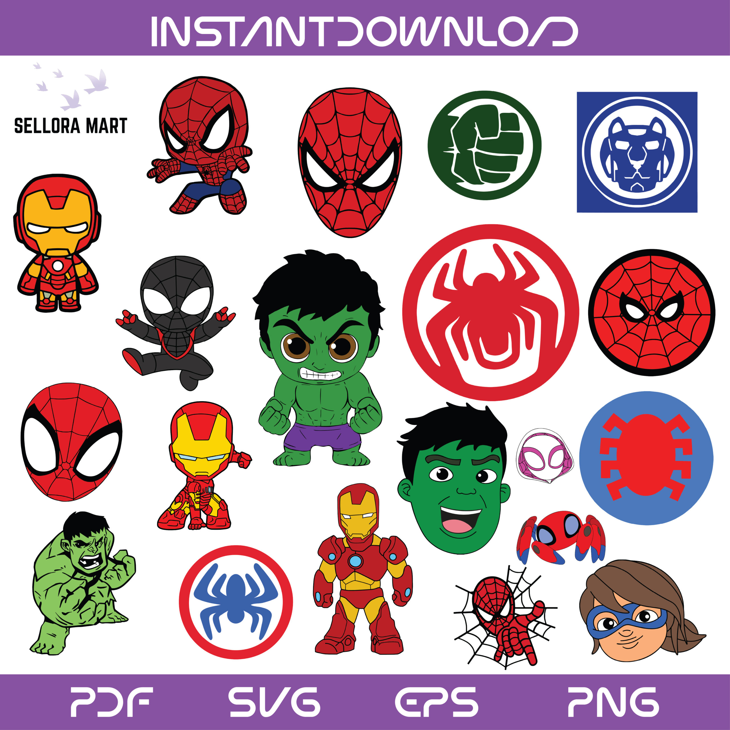 Marvel Superhero SVG Bundle