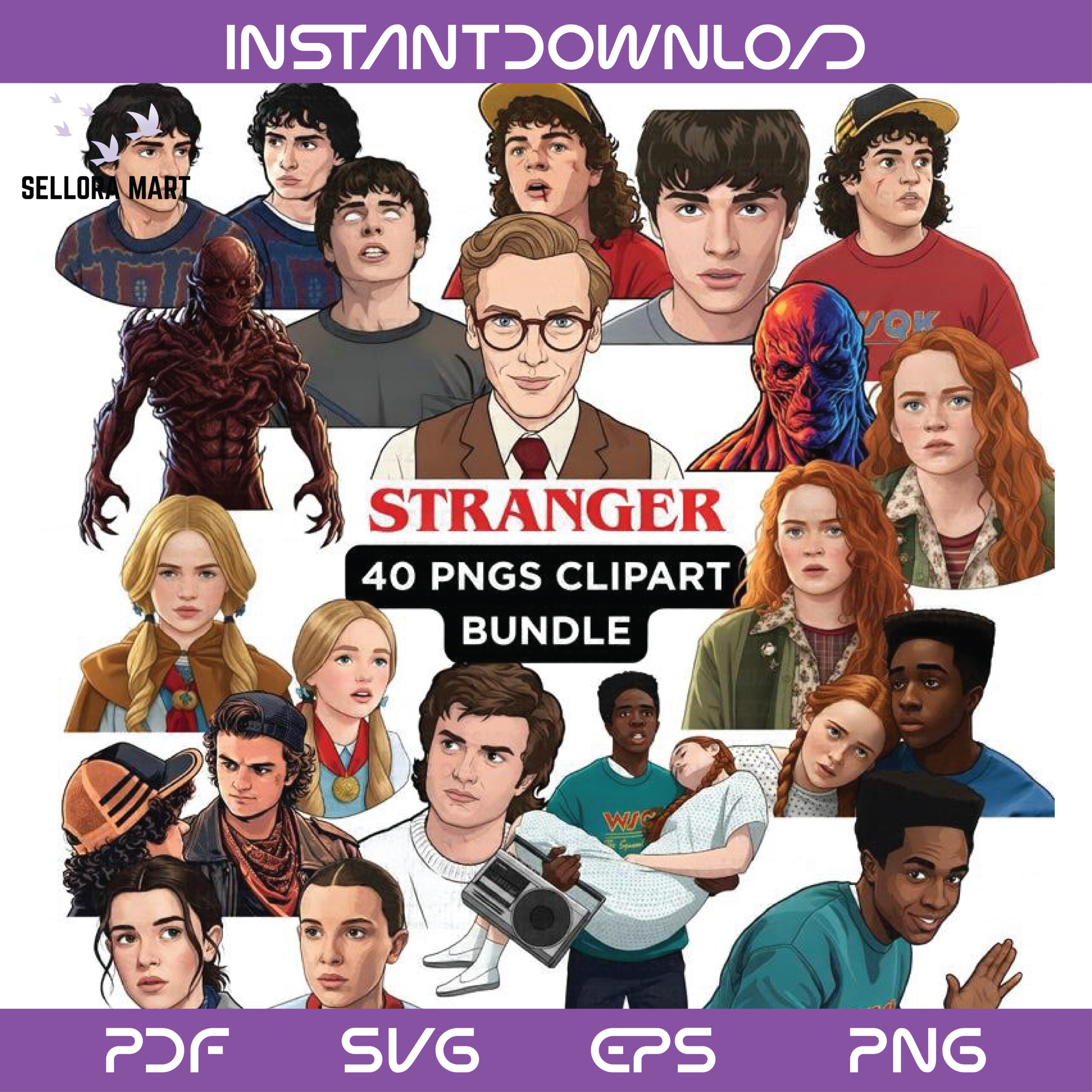 Stranger Things SVG Bundle - Image 3