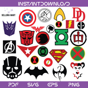 Superhero Logo SVG Bundle
