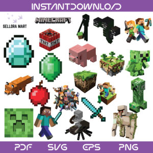 Minecraft SVG Bundle