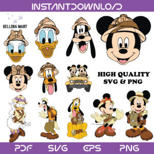 Mickey Animal Kingdom SVG Bundle