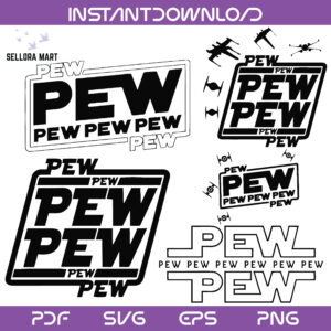 Pew Pew SVG Bundle