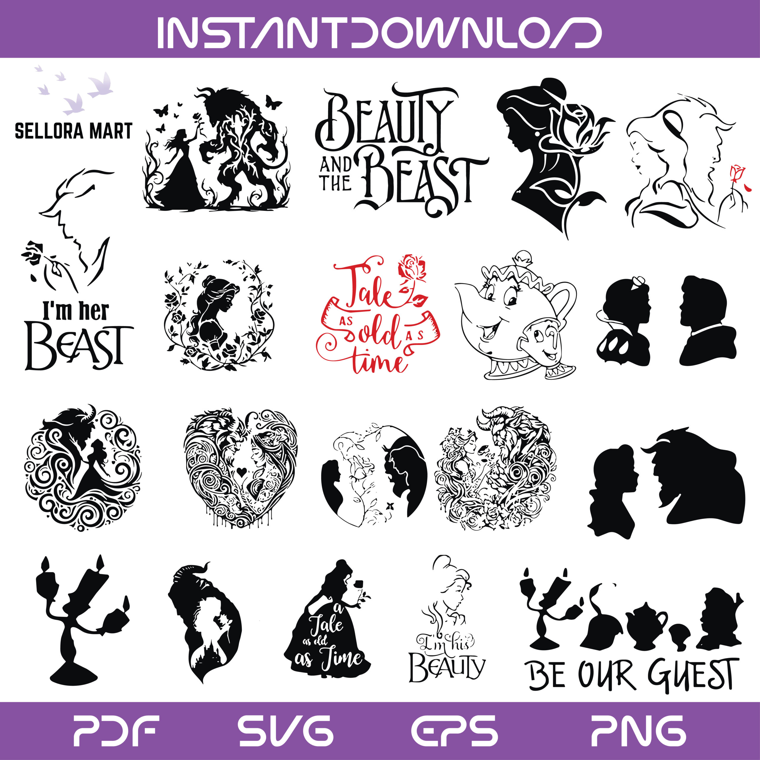 Beauty & The Beast SVG Bundle