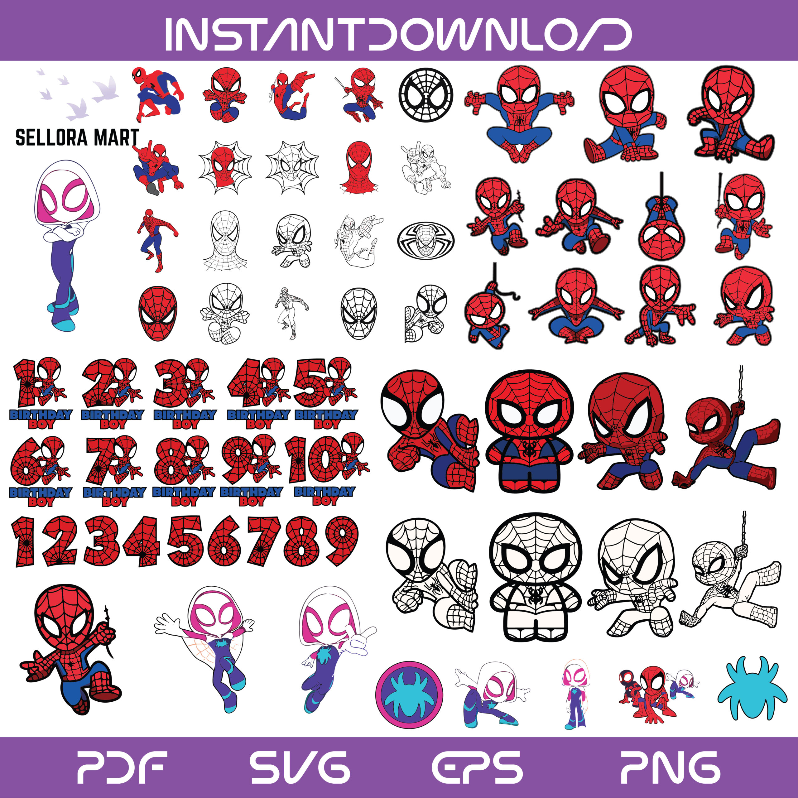 Spider Man SVG Bundle