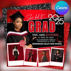 Class of 2026 Announcement Graduation Party Flyer