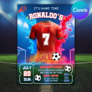 Soccer Birthday Invitation